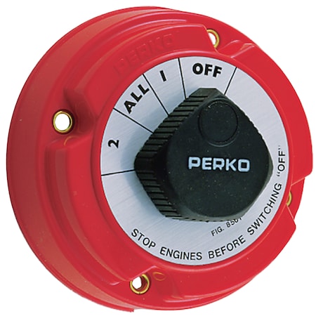 Seachoice Multi Position Battery Selector Switch w/out Lock, 5-1/4" Dia.x2-5/8" 11501